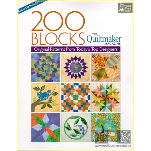 200 Blocks from Quiltmaker Magazine: Original Patterns from Todays Top Designers