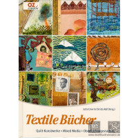 Textile B&uuml;cher Quilt-Kunstwerke - Mixed Media -...